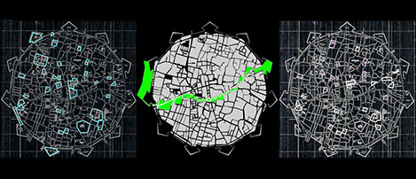 Maps of Walled Nicosia, Cyprus