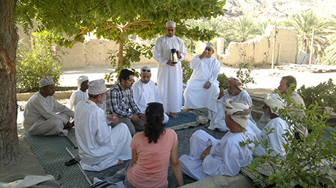 The ArCHIAM team doing outreach at Fanja