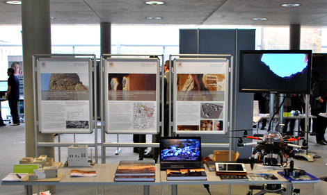 ArCHIAM exhibit at Nottingham Trent University Showcase, April 2014