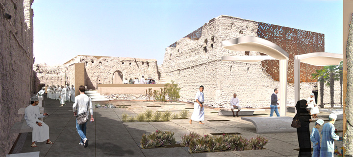 Proposal for the redevelopment of the square in front of the Darmaki quarter, Izki