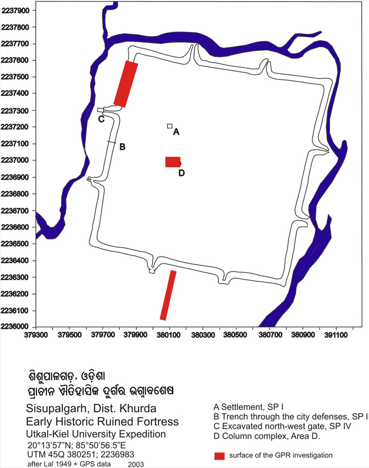 Plan of Sisupalgarh